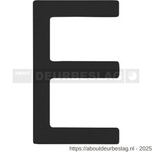 Intersteel Living 4026 huisletter E 100 mm RVS zwart - R26009945 - afbeelding 1