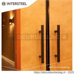Intersteel Living 4324 deurgreep per stuk T-vorm 300x65x20 hart op hart 200 mm mat zwart - R26007753 - afbeelding 3