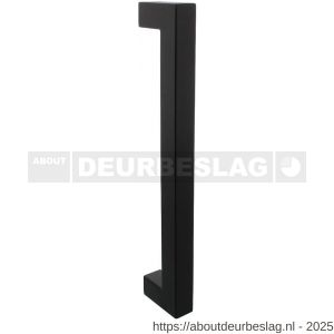 Intersteel Living 4330 deurgreep per stuk vierkant 325x60x25 mm hart op hart 300 mm RVS mat zwart - R26010330 - afbeelding 1
