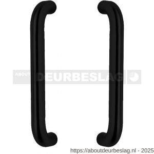 Intersteel Living 4333 deurgrepen per paar U-vorm 325x70x25 mm hart op hart 300 mm RVS mat zwart - R26010333 - afbeelding 1