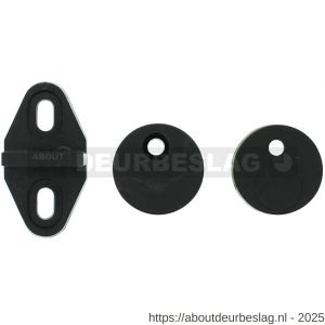 Intersteel Living 4501 set geleide- en afstandhouders voor schuifdeursysteem inclusief bevestiging zwart - R26008313 - afbeelding 1