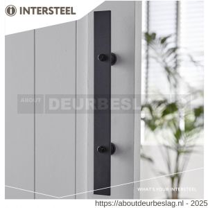 Intersteel Living 4501 deurgreep plat 800x40 mm voor schuifdeur mat zwart - R26007752 - afbeelding 3