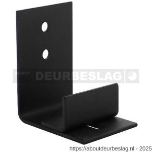 Intersteel Living 4501 verstelbare deurgeleider voor onderzijde schuifdeur zwart - R26008321 - afbeelding 1