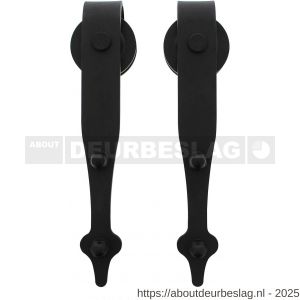 Intersteel Living 4501 set van 2 rollers pijlvorm 290 mm voor schuifdeursysteem 450124 met bevestiging staal mat zwart - R26008334 - afbeelding 1