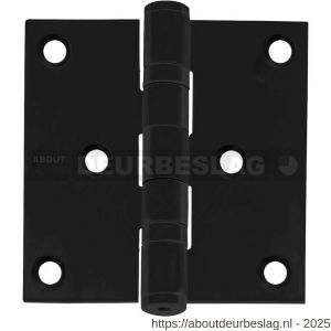 Intersteel Living 4625 kogellagerscharnier recht 3 inch 76x76x2.5 mm zwart - R26008335 - afbeelding 1