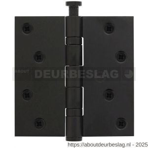 Intersteel Living 4625 kogellagerscharnier recht 3.5 inch 89x89x2.5 mm zwart - R26008336 - afbeelding 1