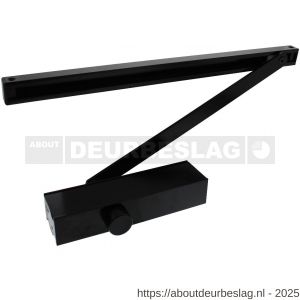 Intersteel Living 4801 deurdranger124 met glijarm 207x55x40 zwart - R26008339 - afbeelding 1