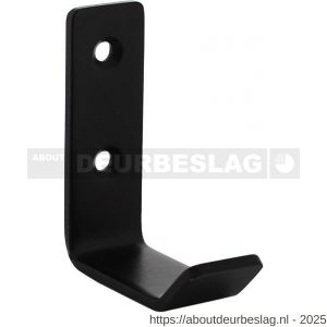 Intersteel Living 6950 jashaak gebogen 20x60 mm zwart - R26009211 - afbeelding 1