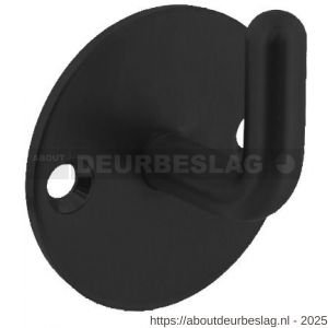 Intersteel Living 6950 jashaak rond op achterplaat diameter 45 mm zwart  - R26009212 - afbeelding 1