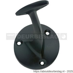 Intersteel Living 7245 leuninghouder opschroevend vlak zadel mat zwart - R26003983 - afbeelding 1