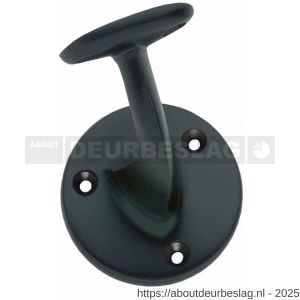Intersteel Living 7245 leuninghouder opschroevend hol zadel mat zwart - R26003967 - afbeelding 1