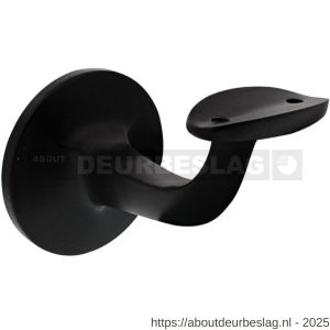 Intersteel Living 7245 leuninghouder centraal hol zadel blind zwart - R26003960 - afbeelding 2