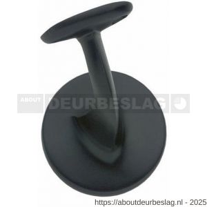 Intersteel Living 7245 leuninghouder centraal hol zadel blind zwart - R26003960 - afbeelding 1