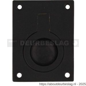 Intersteel Living 7526 luikring recht 41 mm x 31 mm zwart - R26009966 - afbeelding 1