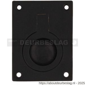 Intersteel Living 7526 luikring recht 50 mm x 39 mm zwart - R26009967 - afbeelding 1