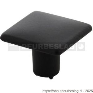 Intersteel Living 8478 meubelknop vierkant vlak 26x26 mm zwart - R26009218 - afbeelding 1