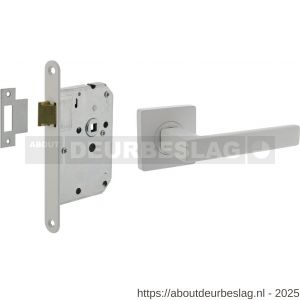 Intersteel Living 1713 set loopslot wit met deurkruk Hera op rozet 55x55 mm wit - R26011057 - afbeelding 1