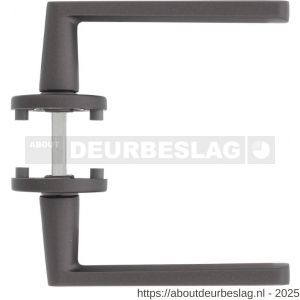 Intersteel Living 0464 deurkruk Sora met rozet verdekt diameter 49x7 mm met nokken grijs - R26009970 - afbeelding 2