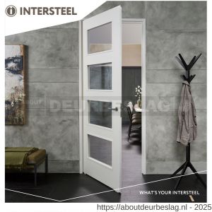 Intersteel Living 0464 deurkruk Sora met rozet verdekt diameter 49x7 mm met nokken grijs - R26009970 - afbeelding 5