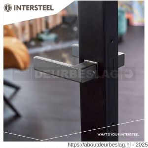 Intersteel Living 0922 deurkruk Amsterdam met rozet zelfklevend 30x30x3 mm antraciet grijs - R26010350 - afbeelding 4