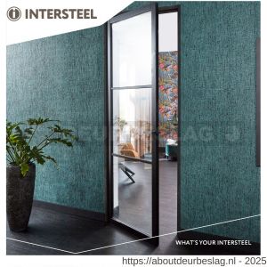 Intersteel Living 0922 deurkruk Amsterdam met rozet zelfklevend 30x30x3 mm antraciet grijs - R26010350 - afbeelding 2