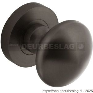 Intersteel Living 2126 knop rond vast op rozet diameter 52x10 mm met nokken en stift antraciet-grijs - R26010003 - afbeelding 1