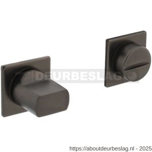 Intersteel Living 3439 WC-sluiting zelfklevend 30x30x3 mm met stift 8x8 mm antraciet grijs - R26010440 - afbeelding 1