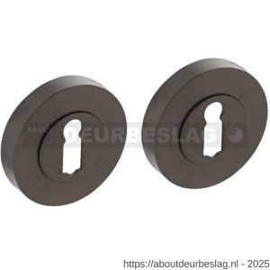 Intersteel Living 3476 sleutelrozetten verdekt diameter 52x10 mm met nokken antraciet grijs - R26011013 - afbeelding 1