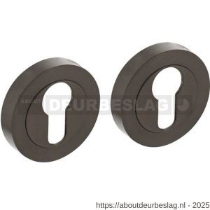 Intersteel Living 3476 cilinderrozetten verdekt diameter 52x10 mm met nokken antraciet grijs - R26011014 - afbeelding 1