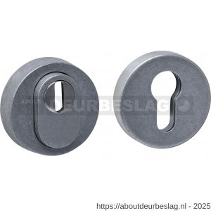 Intersteel 3755 SKG3 veiligheidsrozetten rond verdekt diameter 52x12 mm profielcilindergat met kerntrekbeveiliging RVS getrommeld - R26010859 - afbeelding 1