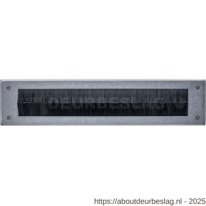 Intersteel 4015 tochtwering rechthoekig 340x76 mm RVS getrommeld - R26010842 - afbeelding 1