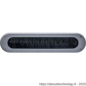 Intersteel 4015 tochtwering ovaal 340x80 mm RVS getrommeld - R26010841 - afbeelding 1