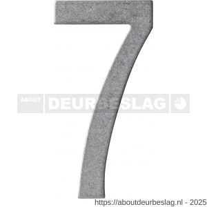 Intersteel 4020 huisnummer 7 150 mm RVS getrommeld - R26010833 - afbeelding 1