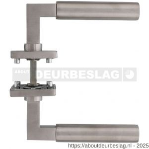 Intersteel Essentials 0378 deurkruk Baustil op rozet verdekt 53x53x8 mm met nokken RVS - R26005249 - afbeelding 2