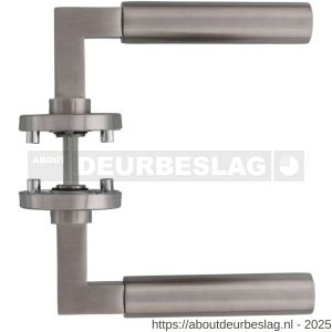 Intersteel Essentials 0379 deurkruk Baustil op rozet verdekt diameter 53x8 mm met nokken EN 1906/4 RVS - R26005254 - afbeelding 2