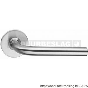 Intersteel Living 0566 deurkruk Recht diameter 16 mm op rozet verdekt diameter 53x5 mm RVS - R26000457 - afbeelding 1