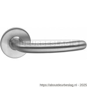 Intersteel Living 0568 deurkruk Sabel diameter 16 mm op rozet verdekt diameter 53x5 mm RVS - R26000460 - afbeelding 1