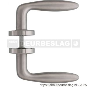Intersteel Living 0587 deurkruk Jupiter op rozet verdekt diameter 53x10 mm RVS - R26000475 - afbeelding 2