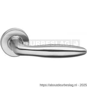 Intersteel Living 0587 deurkruk Jupiter op rozet verdekt diameter 53x10 mm RVS - R26000475 - afbeelding 1