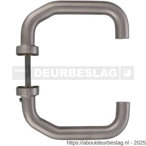 Intersteel Living 0602 deurkruk Verkropt op rozet verdekt ovaal 65x30x10 mm RVS - R26000484 - afbeelding 2