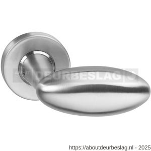 Intersteel Living 0613 deurkruk Golfclub op rozet verdekt diameter 53x10 mm RVS - R26000491 - afbeelding 1