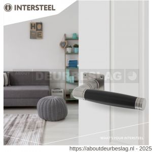 Intersteel Living 0639 deurkruk Ton 212 met rozet 42x42x2 mm RVS - R26010128 - afbeelding 2