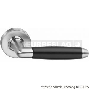 Intersteel Living 0640 deurkruk Combinatie op rozet verdekt diameter 53x10 mm RVS-zwart - R26007346 - afbeelding 1