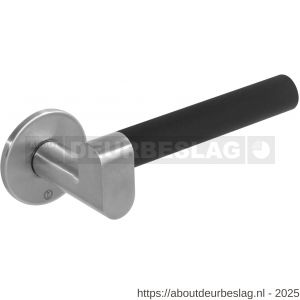 Intersteel Exclusives 0732V deurkruk Munnikhof Dock Black met rozet verdekt diameter 53x5 mm RVS - R26008436 - afbeelding 1