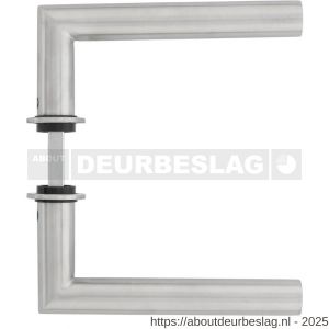 Intersteel Living 0920 deurkruk Jura met rozet zelfklevend diameter 30x3 mm RVS - R26010453 - afbeelding 2