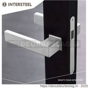 Intersteel Living 0922 deurkruk Amsterdam met rozet zelfklevend 30x30x3 mm RVS - R26010454 - afbeelding 3