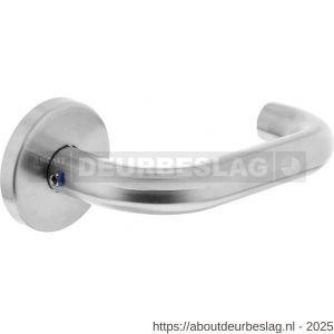 Intersteel Essentials 1011 deurkruk Rond op rozet verdekt diameter 55x8 mm met nokken EN 1906/3 RVS - R26006976 - afbeelding 1