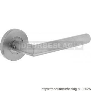 Intersteel Essentials 1012 deurkruk Jura op rozet verdekt diameter 55x8 mm met nokken EN 1906/3 RVS - R26005482 - afbeelding 1