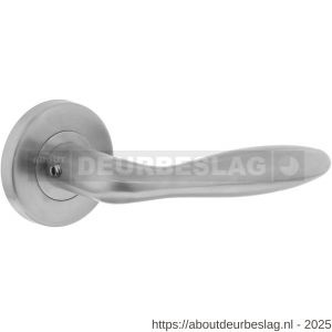 Intersteel Essentials 1013 deurkruk Jupiter op rozet verdekt diameter 55x8 mm met nokken EN 1906/3 RVS - R26005493 - afbeelding 1