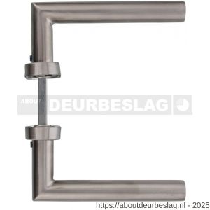 Intersteel Essentials 1235 deurkruk Jura op rozet verdekt ovaal 65x30x10 mm RVS - R26000596 - afbeelding 3